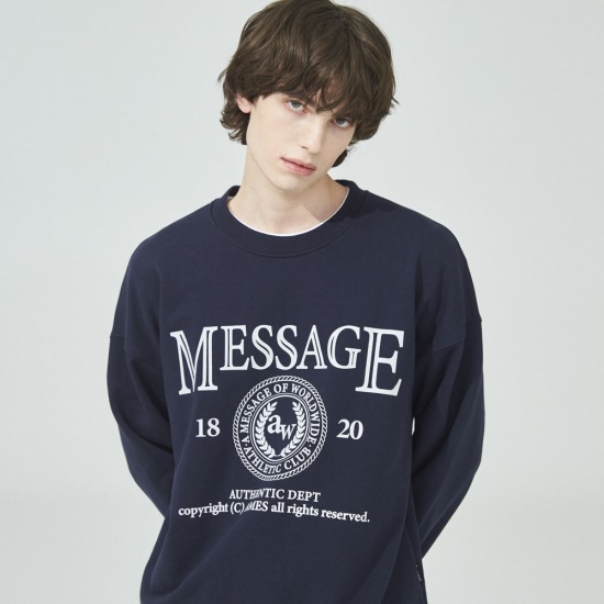 AMES WORLDWIDE MESSAGE SWEATSHIRT_NV(22SPTP05) | GVG STORE ストア